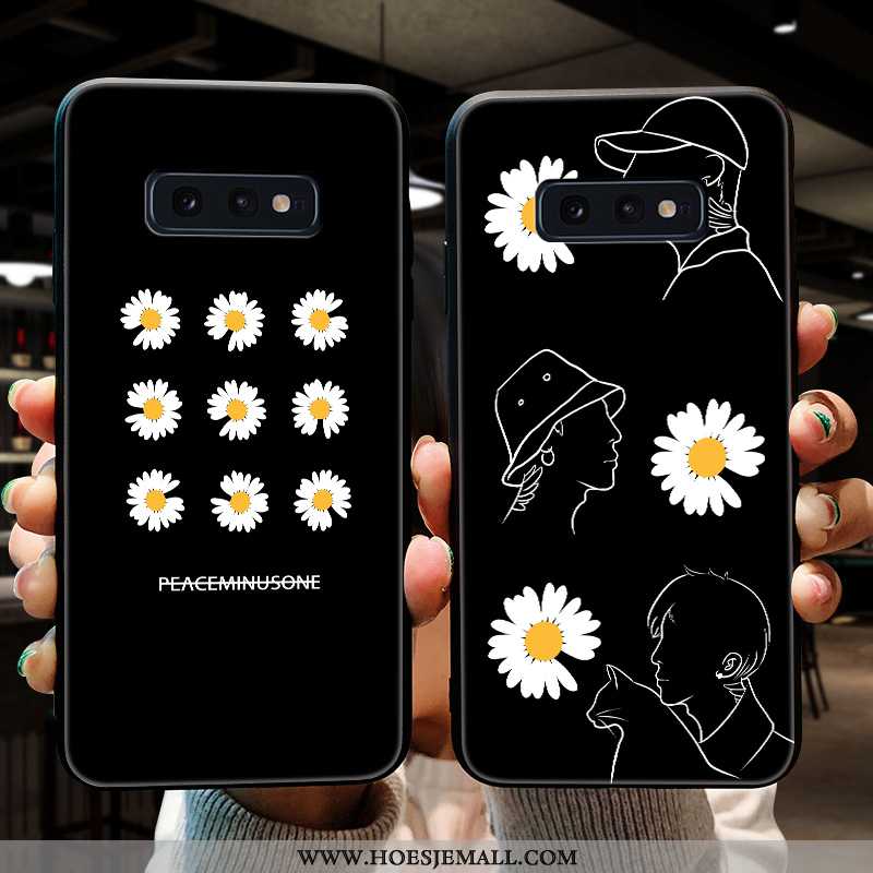 Hoesje Samsung Galaxy S10e Siliconen Bescherming Ster Mobiele Telefoon Zacht Jeugd Zwarte