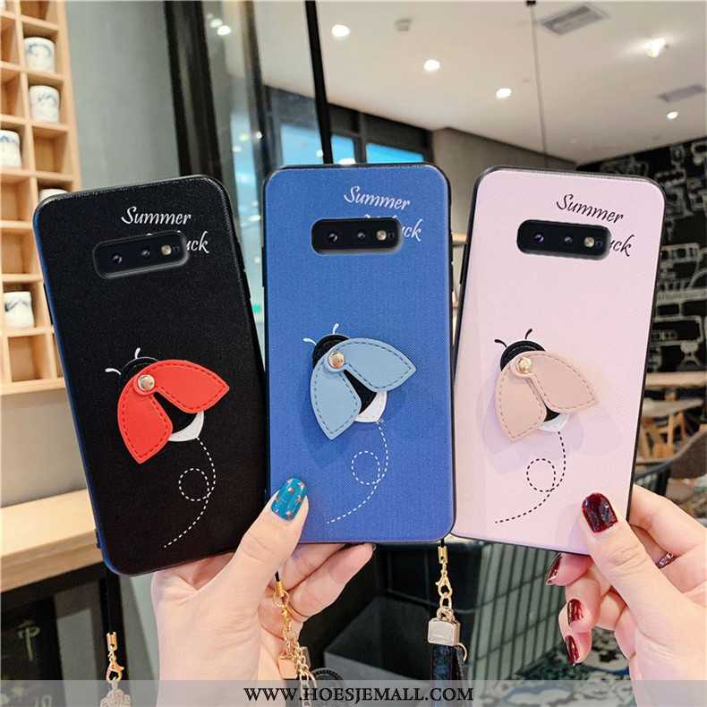 Hoesje Samsung Galaxy S10e Siliconen Trend Zacht Ster Anti-fall All Inclusive Blauwe