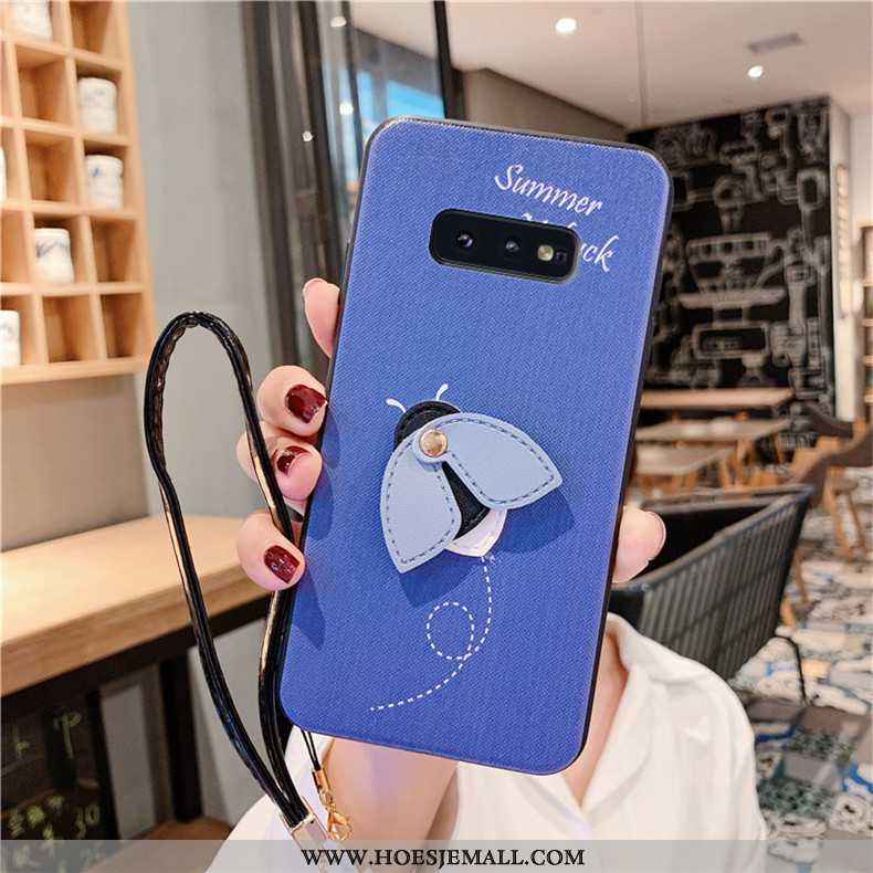 Hoesje Samsung Galaxy S10e Siliconen Trend Zacht Ster Anti-fall All Inclusive Blauwe