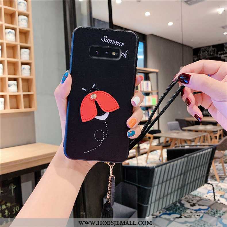 Hoesje Samsung Galaxy S10e Siliconen Trend Zacht Ster Anti-fall All Inclusive Blauwe