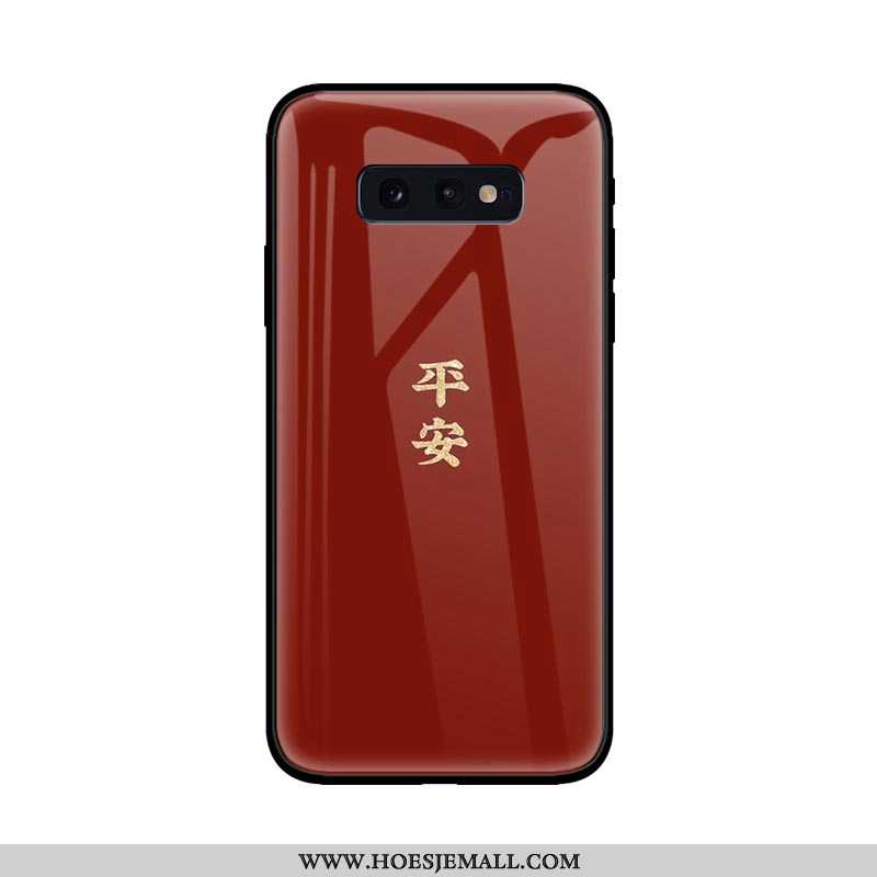 Hoesje Samsung Galaxy S10e Glas Persoonlijk Bescherming Mobiele Telefoon Scheppend Trend Geel