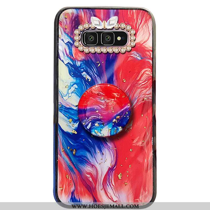 Hoes Samsung Galaxy S10e Hanger Scheppend Hoesje Net Red Rood Ondersteuning