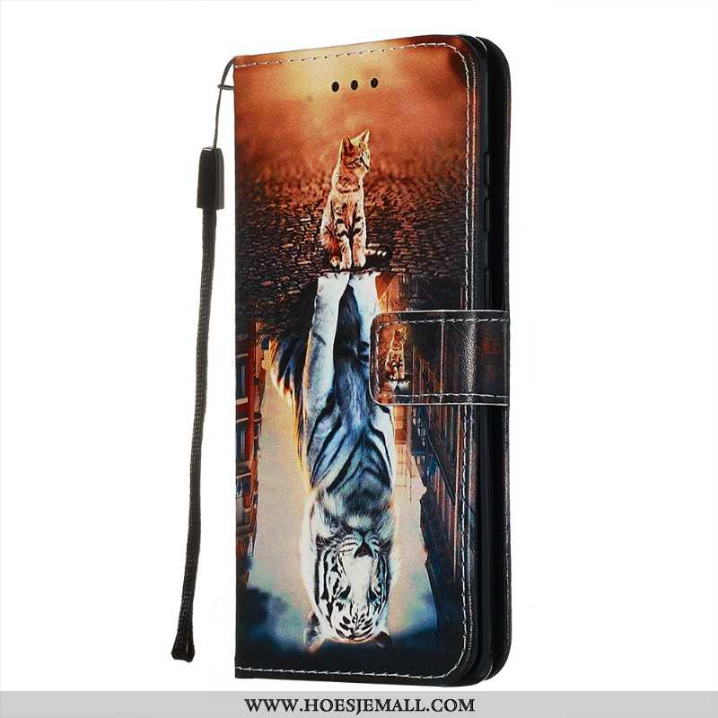 Hoes Samsung Galaxy S20 Leren Hoesje Persoonlijk Zacht Mobiele Telefoon Purper Ster Kaart