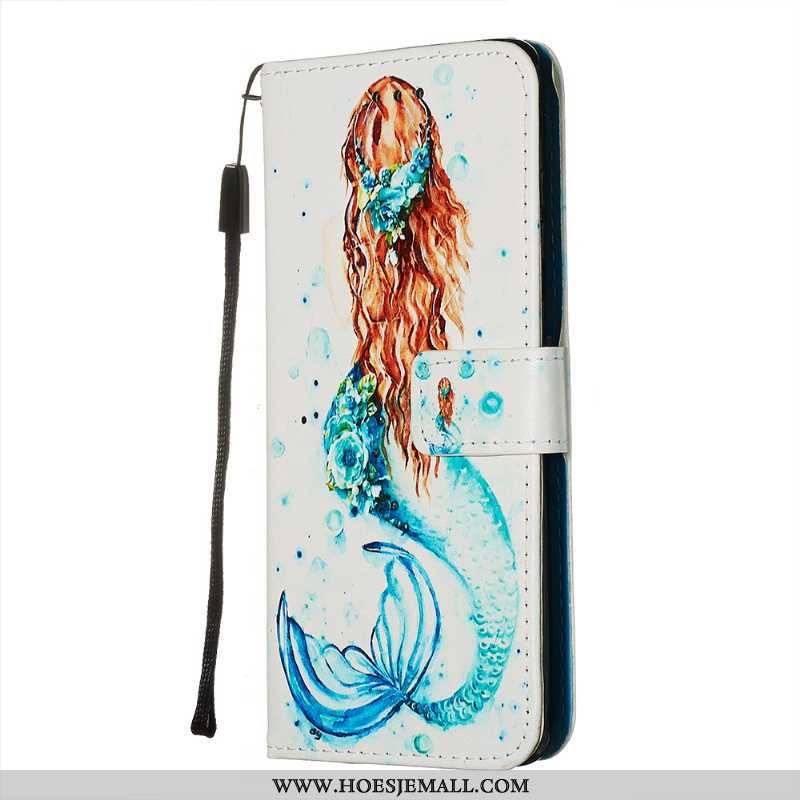 Hoes Samsung Galaxy S20 Leren Hoesje Persoonlijk Zacht Mobiele Telefoon Purper Ster Kaart