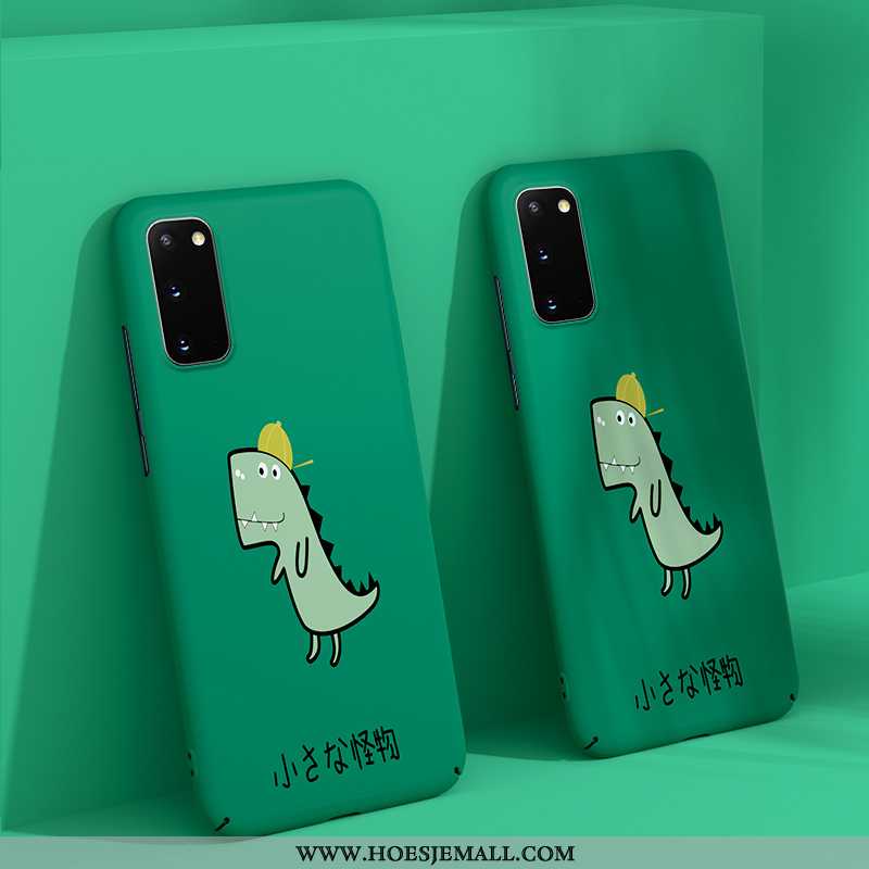 Hoesje Samsung Galaxy S20 Bescherming Schrobben Hard Anti-fall Nieuw Trend Groen