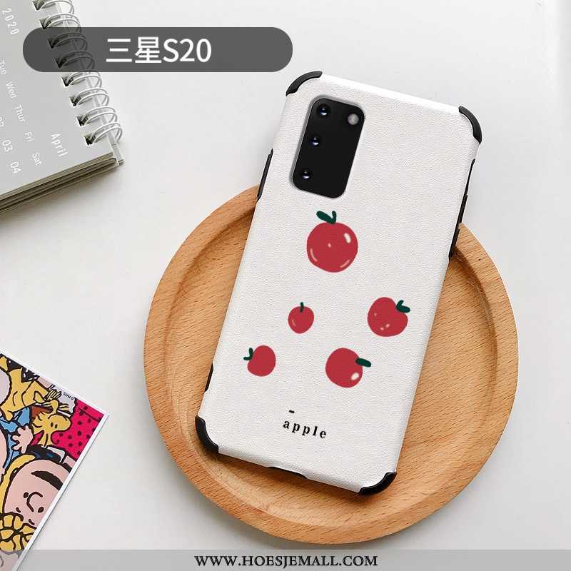 Hoesje Samsung Galaxy S20 Patroon Siliconen Mini Mobiele Telefoon Wit Mooie Anti-fall Witte