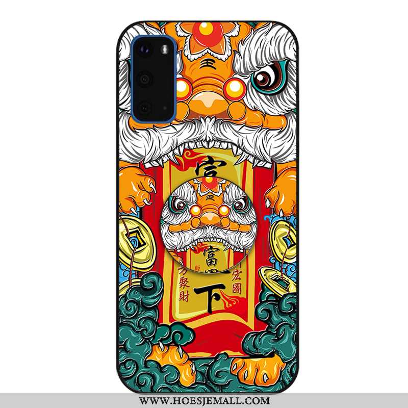 Hoesje Samsung Galaxy S20 Scheppend Trend Mode Hoes Chinese Stijl Groen