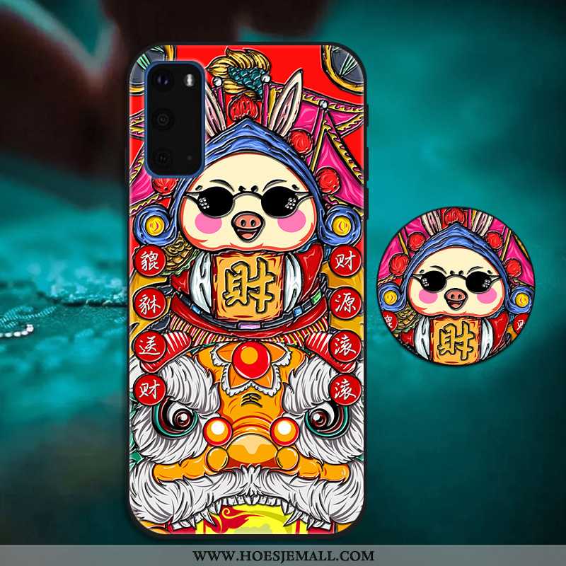 Hoesje Samsung Galaxy S20 Scheppend Trend Mode Hoes Chinese Stijl Groen