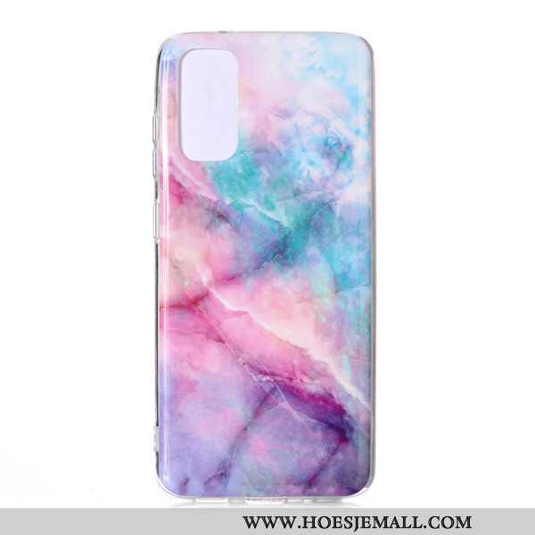 Hoesje Samsung Galaxy S20 Spotprent Grote Anti-fall Roze Hoes Ster