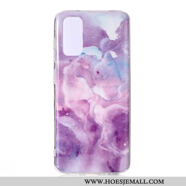 Hoesje Samsung Galaxy S20 Spotprent Grote Anti-fall Roze Hoes Ster