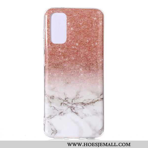 Hoesje Samsung Galaxy S20 Spotprent Grote Anti-fall Roze Hoes Ster