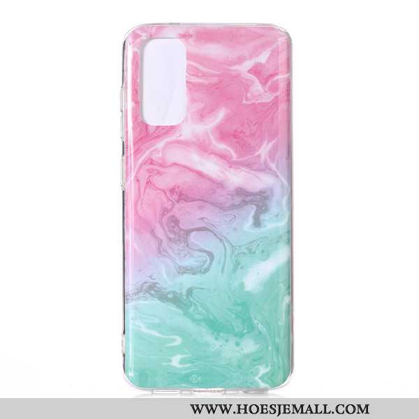 Hoesje Samsung Galaxy S20 Spotprent Grote Anti-fall Roze Hoes Ster