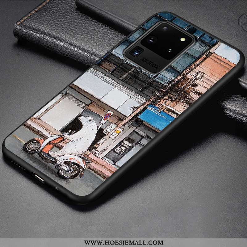 Hoes Samsung Galaxy S20 Ultra Bescherming Scheppend Trend Eenvoudige Anti-fall Siliconen Purper