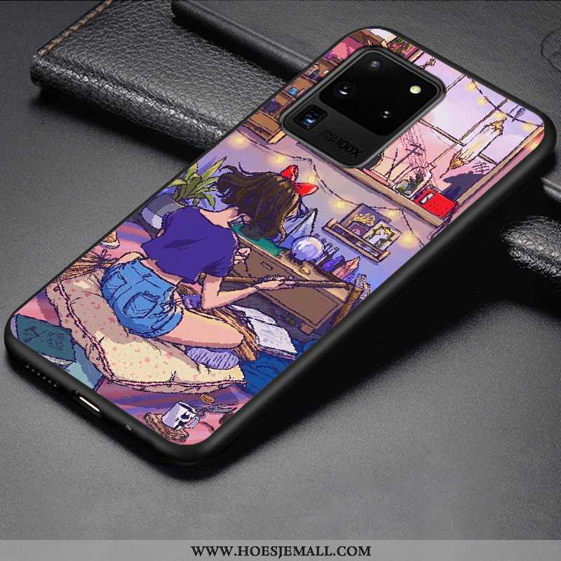 Hoes Samsung Galaxy S20 Ultra Bescherming Scheppend Trend Eenvoudige Anti-fall Siliconen Purper