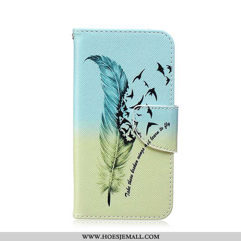 Hoesje Samsung Galaxy S6 Edge Leren Spotprent Mobiele Telefoon Ster Folio Geschilderd Zwarte