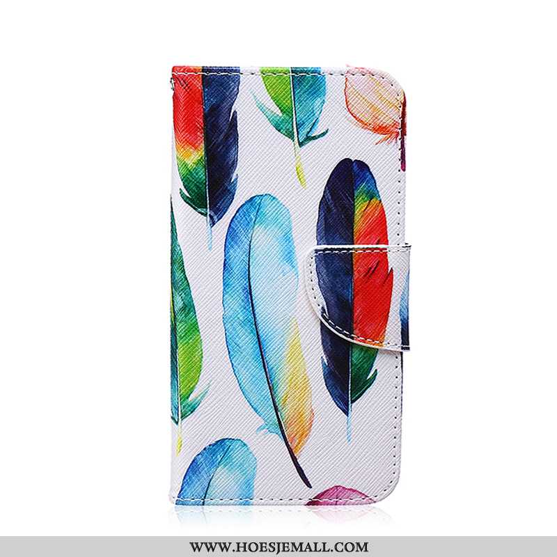 Hoesje Samsung Galaxy S6 Edge Leren Spotprent Mobiele Telefoon Ster Folio Geschilderd Zwarte