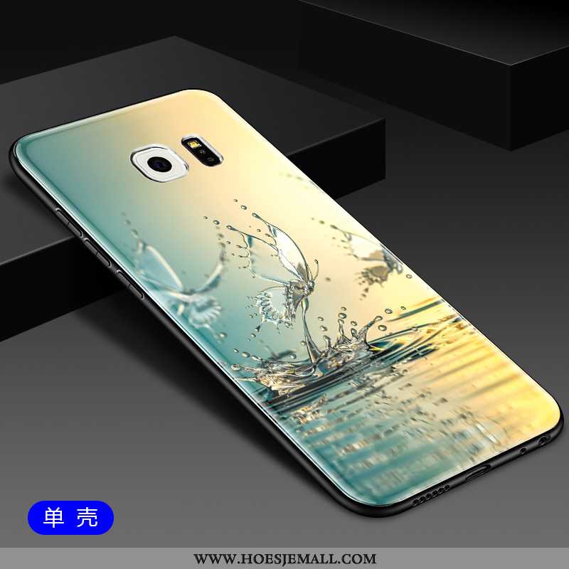 Hoes Samsung Galaxy S6 Edge Scheppend Trend Glas Anti-fall Mode All Inclusive Witte