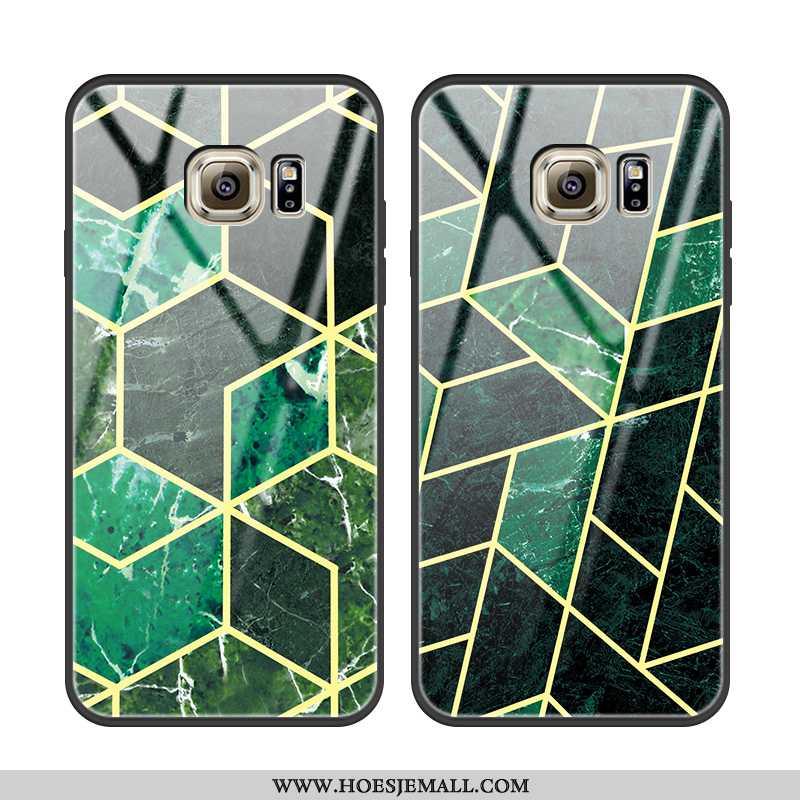 Hoesje Samsung Galaxy S6 Edge Dun Zacht Lovers Glas All Inclusive Trend Groen