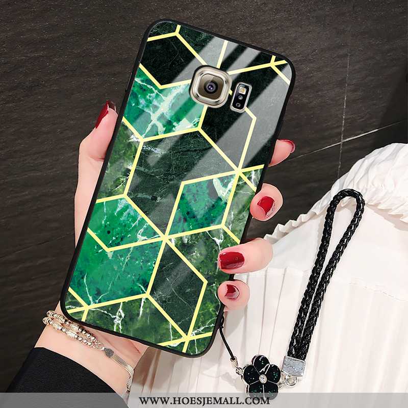 Hoesje Samsung Galaxy S6 Edge Dun Zacht Lovers Glas All Inclusive Trend Groen