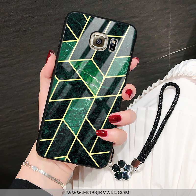 Hoesje Samsung Galaxy S6 Edge Dun Zacht Lovers Glas All Inclusive Trend Groen