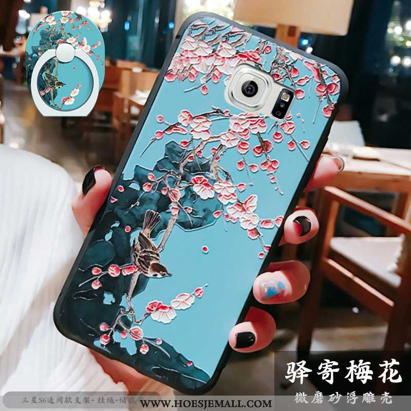 Hoes Samsung Galaxy S6 Super Dun Bescherming High End Anti-fall All Inclusive Hoesje Blauwe