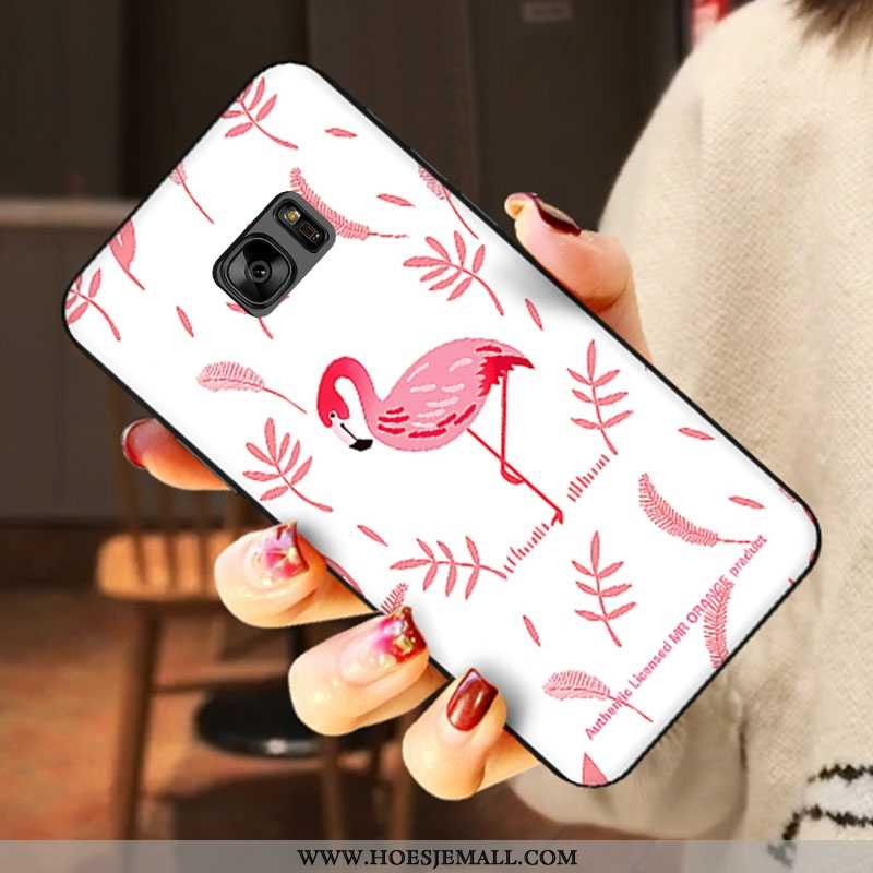 Hoesje Samsung Galaxy S6 Mooie Zacht Hoes Siliconen Lovers Ster Wit Witte
