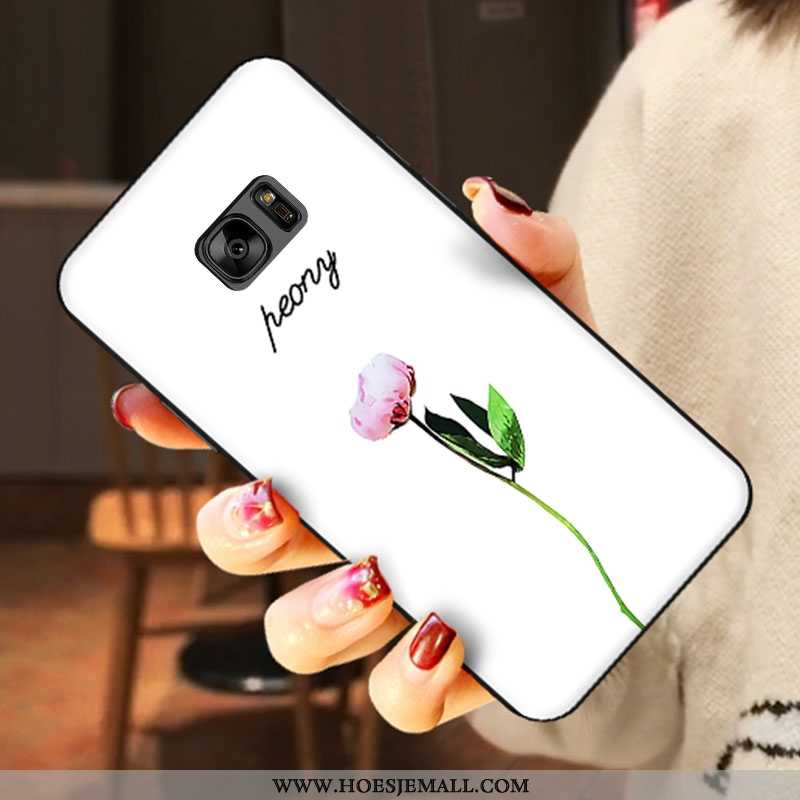 Hoesje Samsung Galaxy S6 Mooie Zacht Hoes Siliconen Lovers Ster Wit Witte