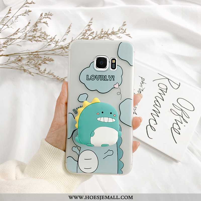 Hoes Samsung Galaxy S6 Persoonlijk Scheppend Hoesje Spotprent Ster Dragon Patroon Blauwe