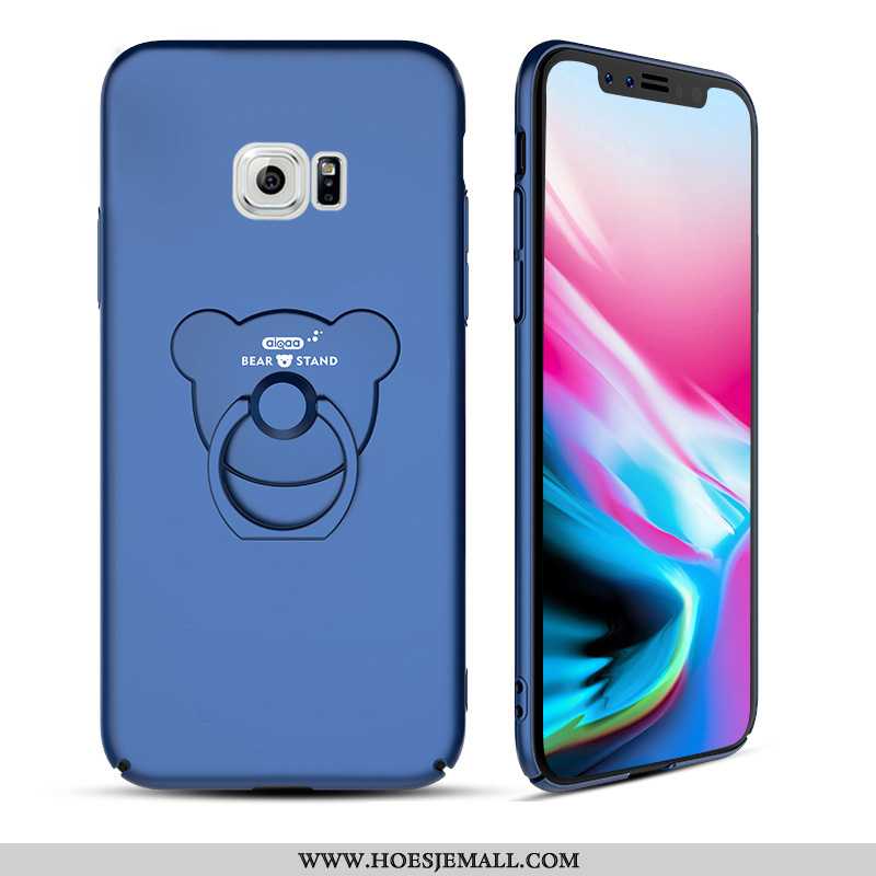 Hoes Samsung Galaxy S6 Scheppend Hanger Hoesje Zwart Mobiele Telefoon Mini Zwarte