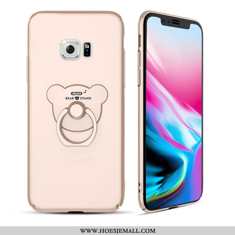 Hoes Samsung Galaxy S6 Scheppend Hanger Hoesje Zwart Mobiele Telefoon Mini Zwarte