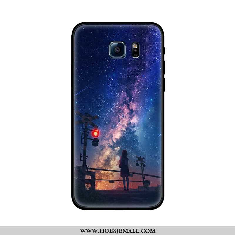 Hoesje Samsung Galaxy S6 Persoonlijk Trend Ster Zacht Anti-fall Lovers Purper