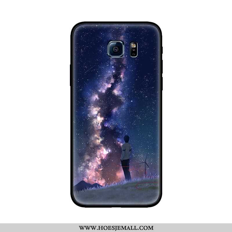 Hoesje Samsung Galaxy S6 Persoonlijk Trend Ster Zacht Anti-fall Lovers Purper