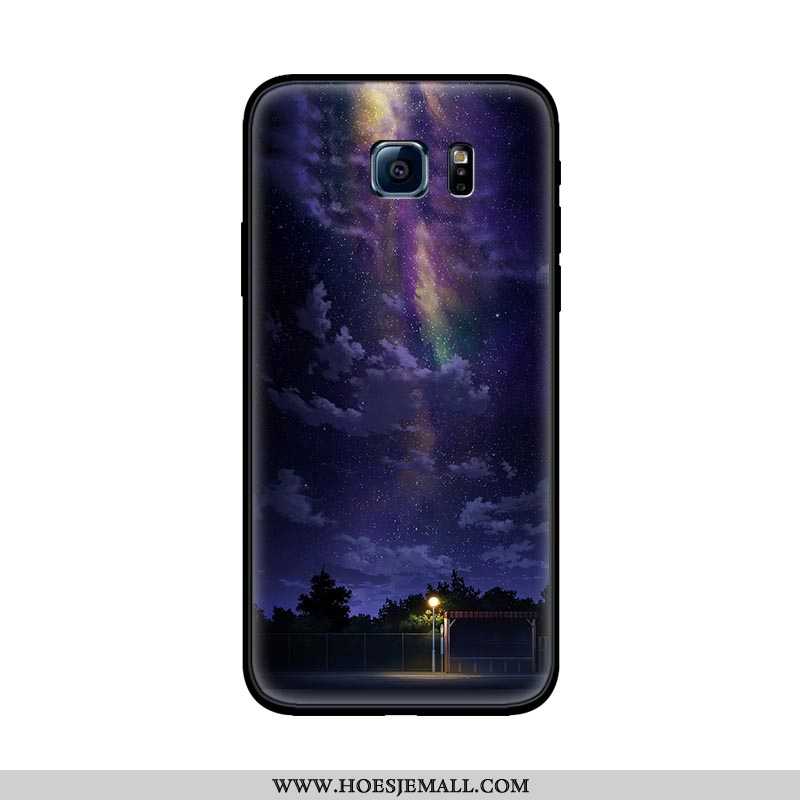 Hoesje Samsung Galaxy S6 Persoonlijk Trend Ster Zacht Anti-fall Lovers Purper