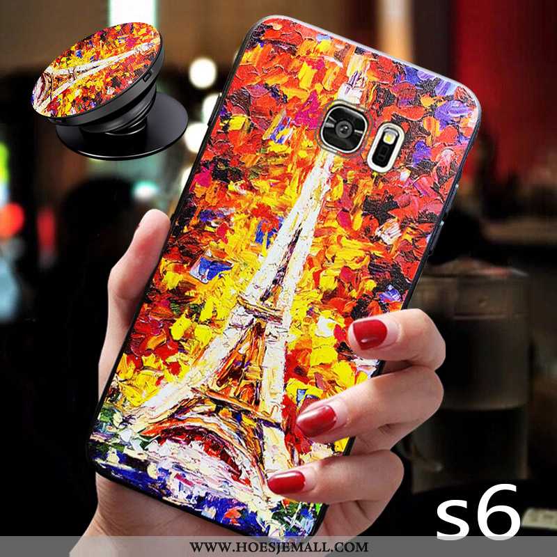 Hoes Samsung Galaxy S6 Bescherming Persoonlijk Blauw Mobiele Telefoon Ster Anti-fall Blauwe