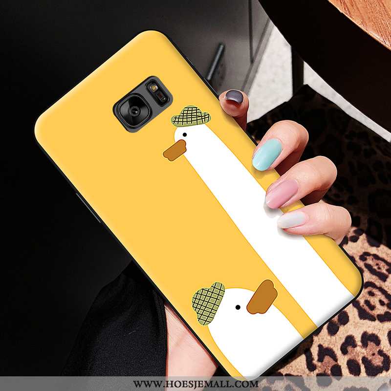 Hoes Samsung Galaxy S6 Siliconen Spotprent Hoesje Lovers Mobiele Telefoon Ster Groen