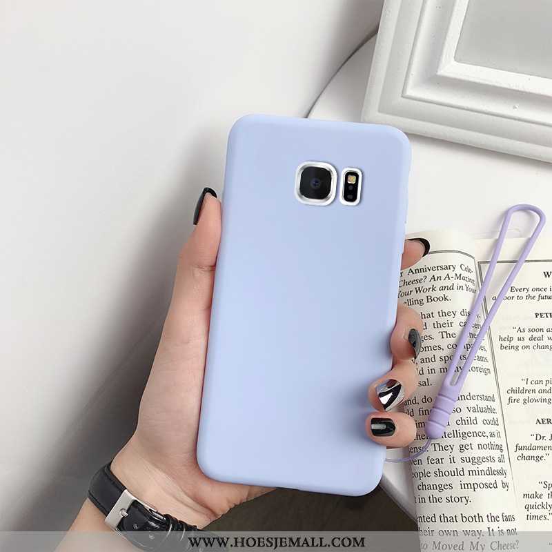 Hoesje Samsung Galaxy S7 Siliconen Bescherming Zacht Dun Blauw Ster Anti-fall Blauwe