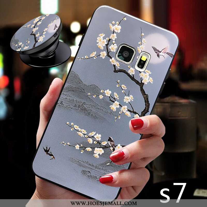 Hoesje Samsung Galaxy S7 Dun Zacht Bescherming Lovers Hoes Grijs