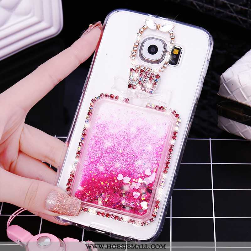 Hoes Samsung Galaxy S7 Hanger Siliconen Ster Roze Hoesje Mobiele Telefoon Bescherming