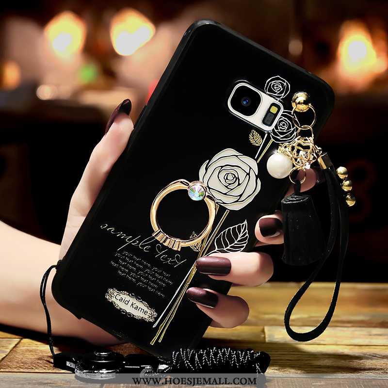 Hoes Samsung Galaxy S7 Wit Hoesje Ring Mobiele Telefoon Ster Witte