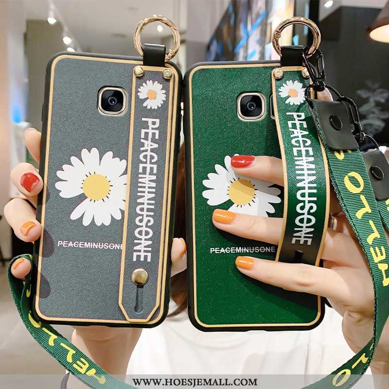 Hoes Samsung Galaxy S7 Mode Hanger Anti-fall Mobiele Telefoon Zacht Hoesje Lovers Groen