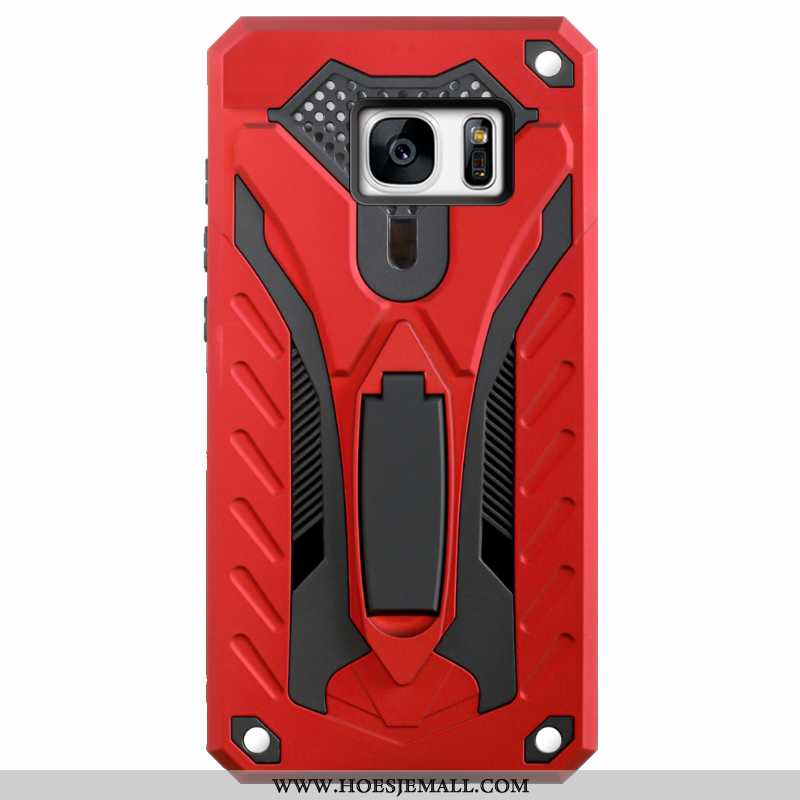 Hoes Samsung Galaxy S7 Bescherming Mobiele Telefoon All Inclusive Ster Rood Anti-fall