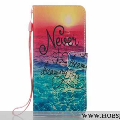 Hoes Samsung Galaxy S8 Spotprent Bescherming Gesp Leren Hoesje Mobiele Telefoon Patroon Rood