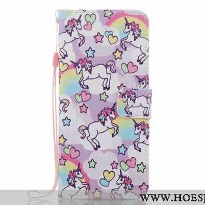 Hoes Samsung Galaxy S8 Spotprent Bescherming Gesp Leren Hoesje Mobiele Telefoon Patroon Rood