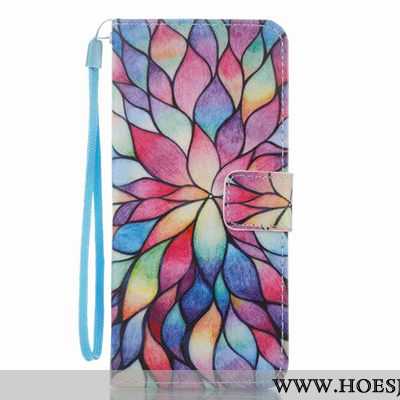 Hoes Samsung Galaxy S8 Spotprent Bescherming Gesp Leren Hoesje Mobiele Telefoon Patroon Rood