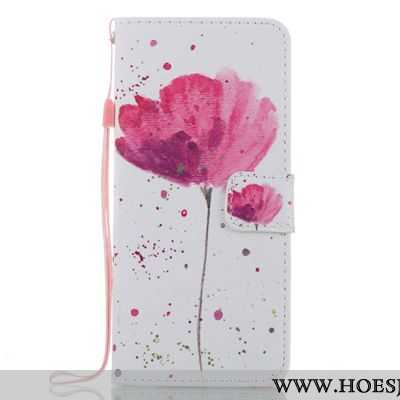 Hoes Samsung Galaxy S8 Spotprent Bescherming Gesp Leren Hoesje Mobiele Telefoon Patroon Rood