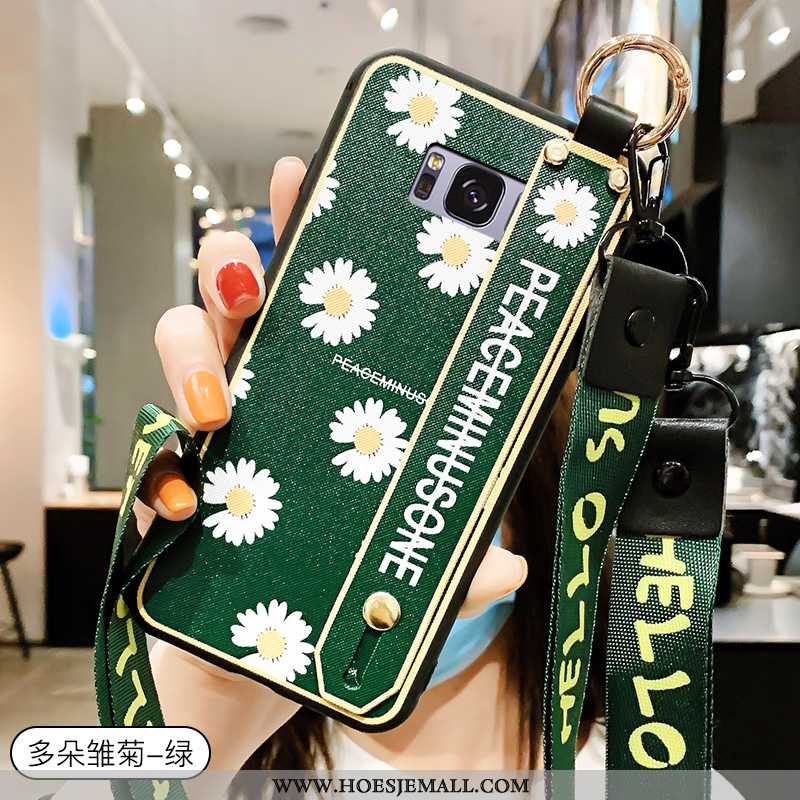 Hoes Samsung Galaxy S8 Scheppend Trend Hanger Siliconen Lovers Mobiele Telefoon Eenvoudige Groen