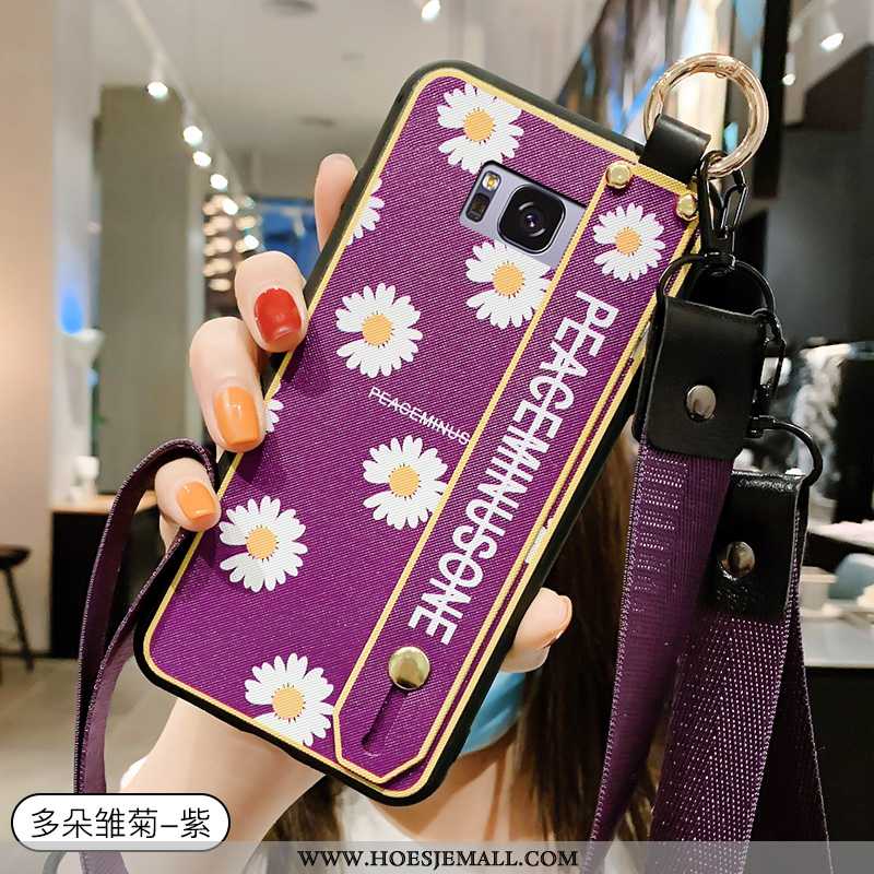 Hoes Samsung Galaxy S8 Scheppend Trend Hanger Siliconen Lovers Mobiele Telefoon Eenvoudige Groen