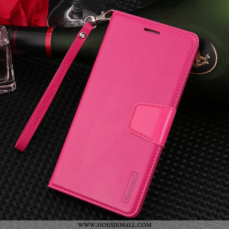 Hoes Samsung Galaxy S8 Luxe Hanger Roze Folio Ster Leren Hoesje Anti-fall