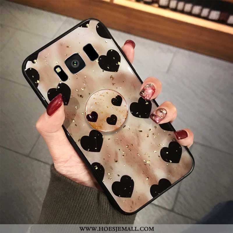 Hoes Samsung Galaxy S8 Zacht Bescherming Anti-fall Liefde Hoesje Golfpunt Trend Rood