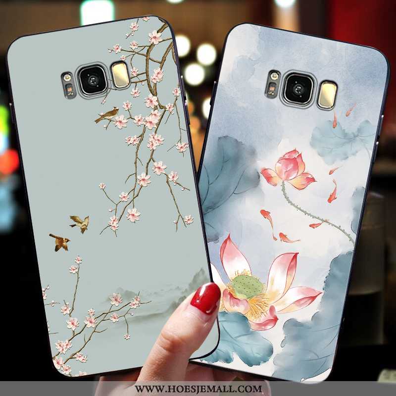 Hoesje Samsung Galaxy S8 Siliconen Bescherming Anti-fall Trend Hoes Ster Blauwe